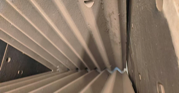 Descarga del material