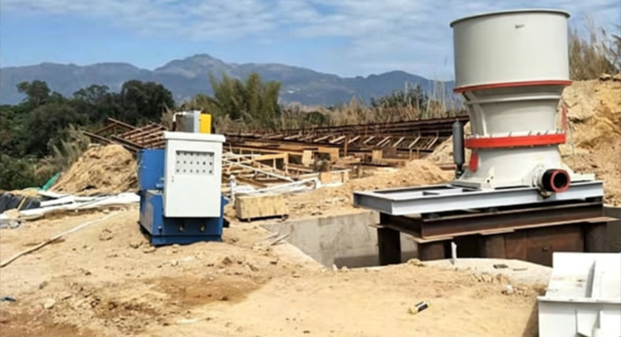 Línea de producción de trituradora de cono de 200 t/h