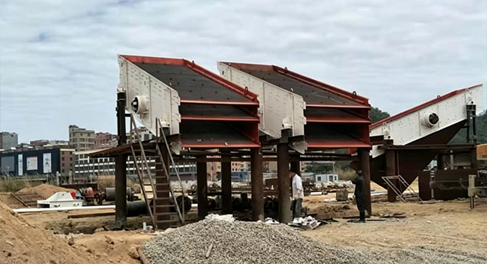 Línea de producción de arena, guijarros y grava de río de Zimbabue con capacidad para 200 toneladas por hora.