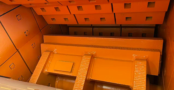 Cuando el triturador está en funcionamiento